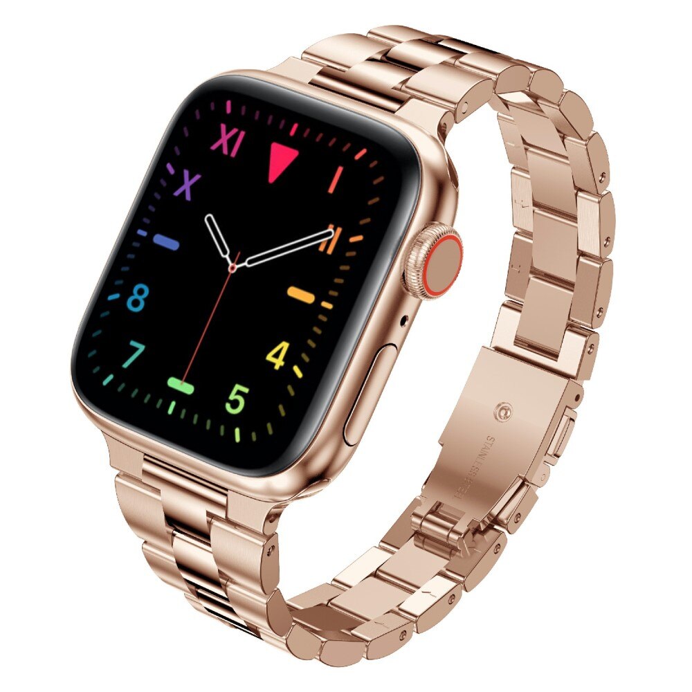 Slim Metallarmband Apple Watch 45mm Series 8 roséguld