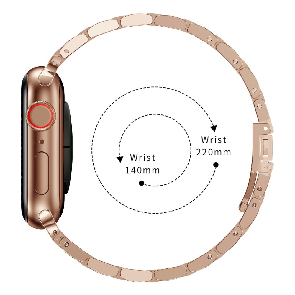 Slim Metallarmband Apple Watch 45mm Series 8 roséguld