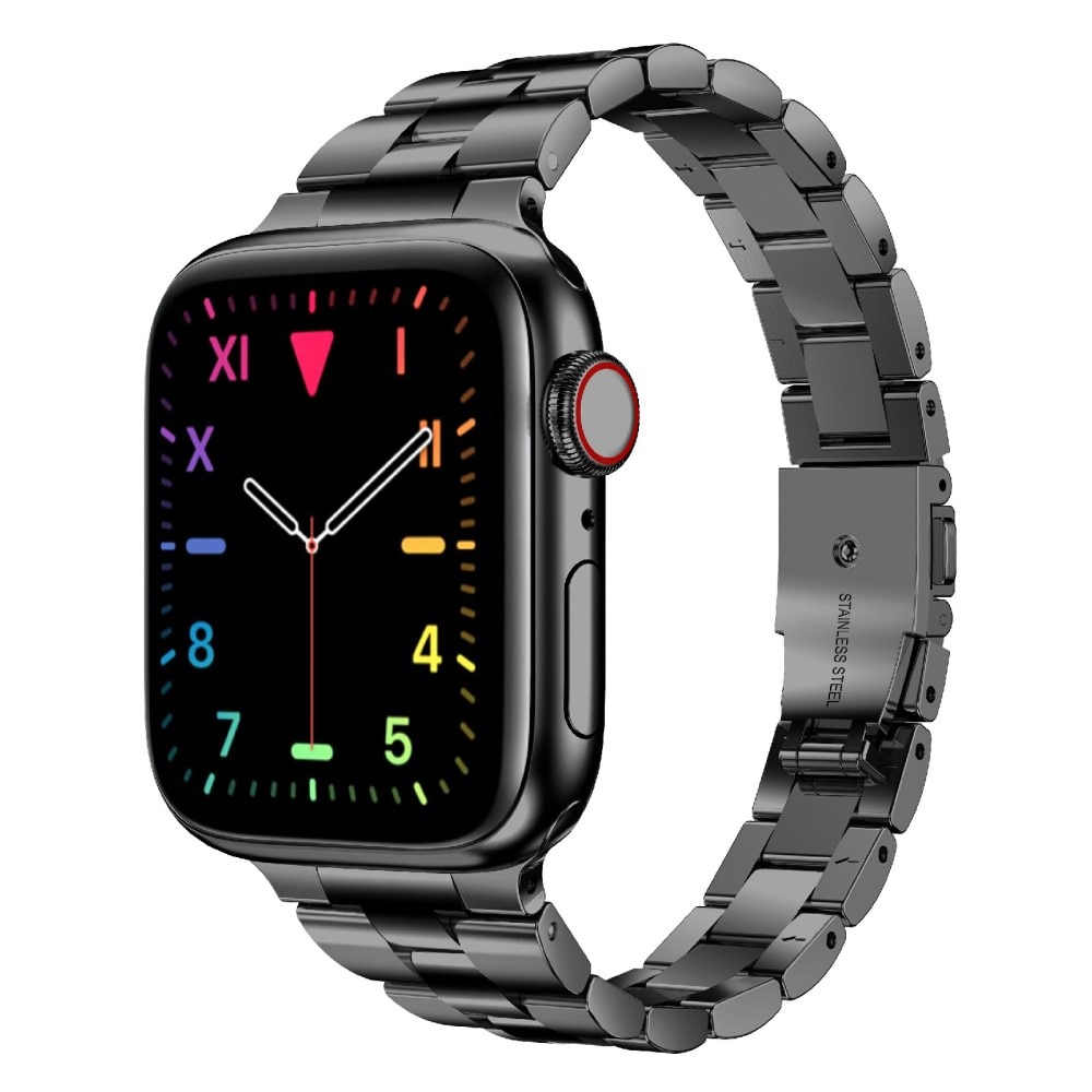 Slim Metallarmband Apple Watch 38/40/41 mm svart
