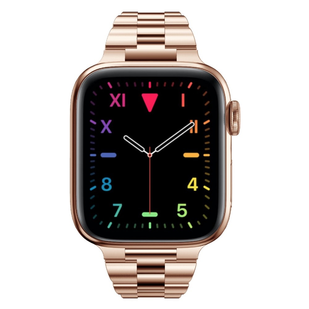 Slim Metallarmband Apple Watch 45mm Series 7 roséguld