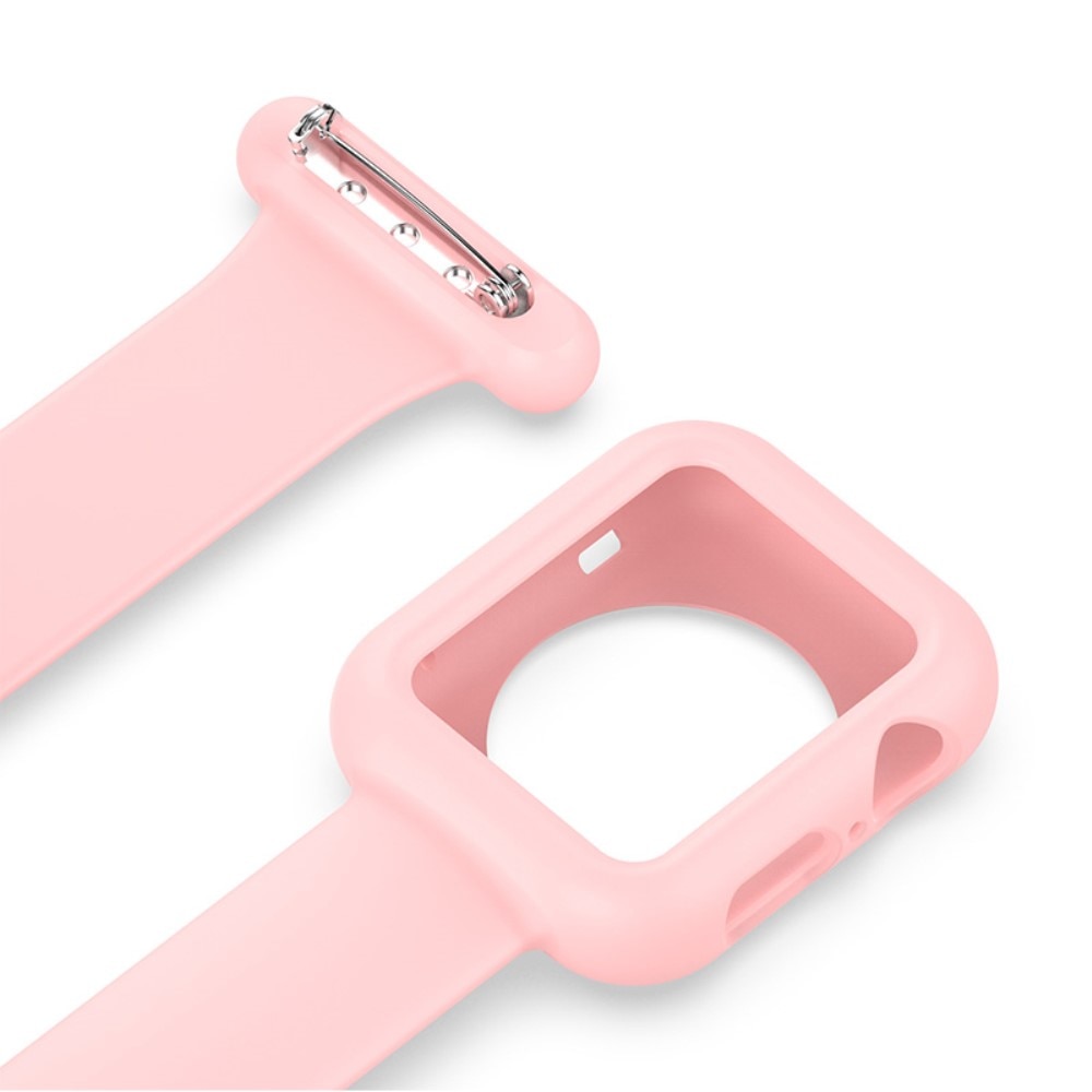 Apple Watch 45mm Series 9 skal sjuksköterskeklocka rosa