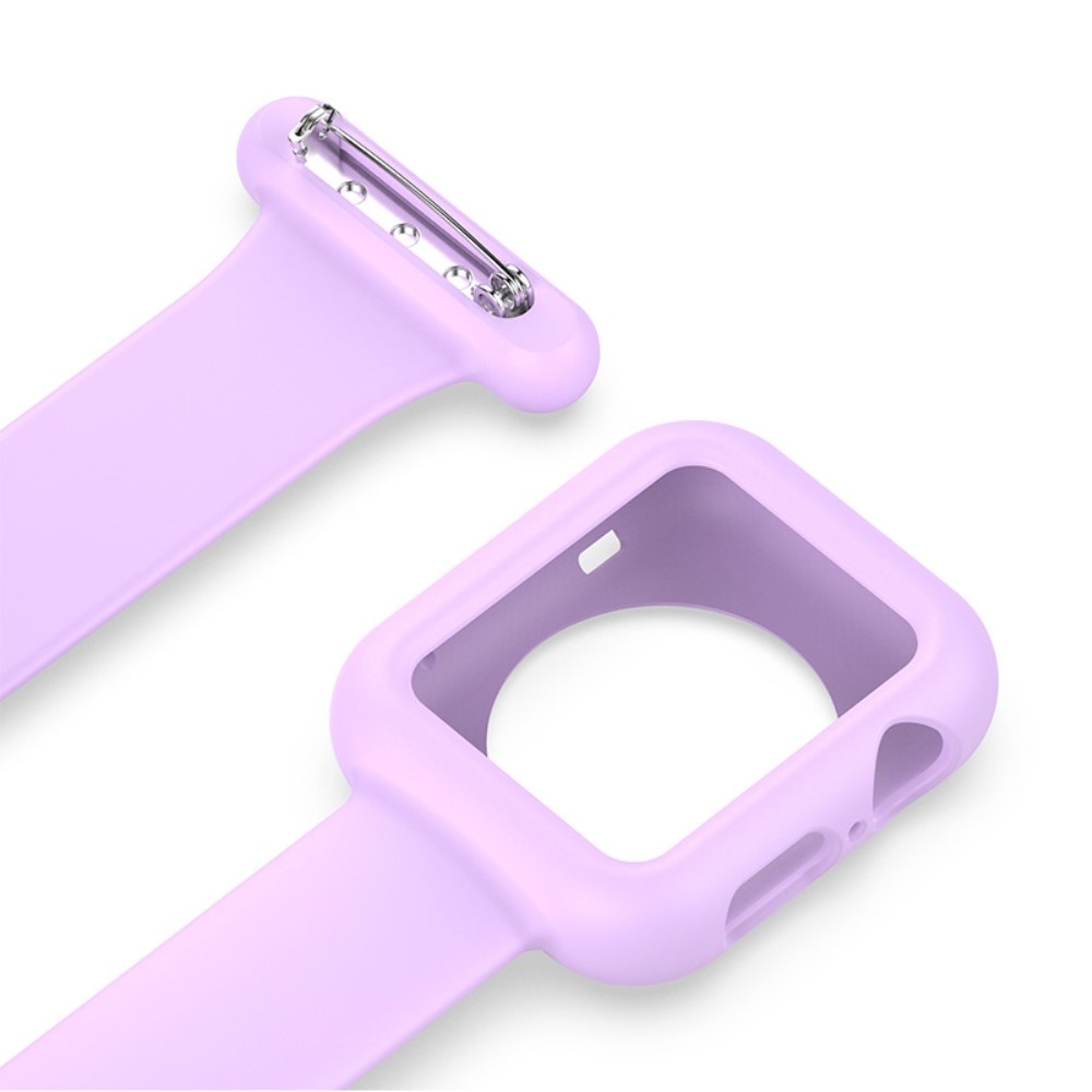 Apple Watch SE 44mm skal sjuksköterskeklocka lila