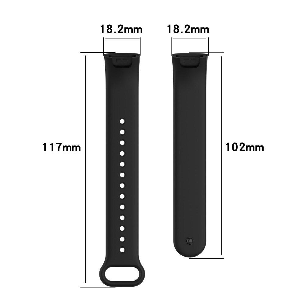 Silikonarmband Xiaomi Redmi Smart Band Pro Svart