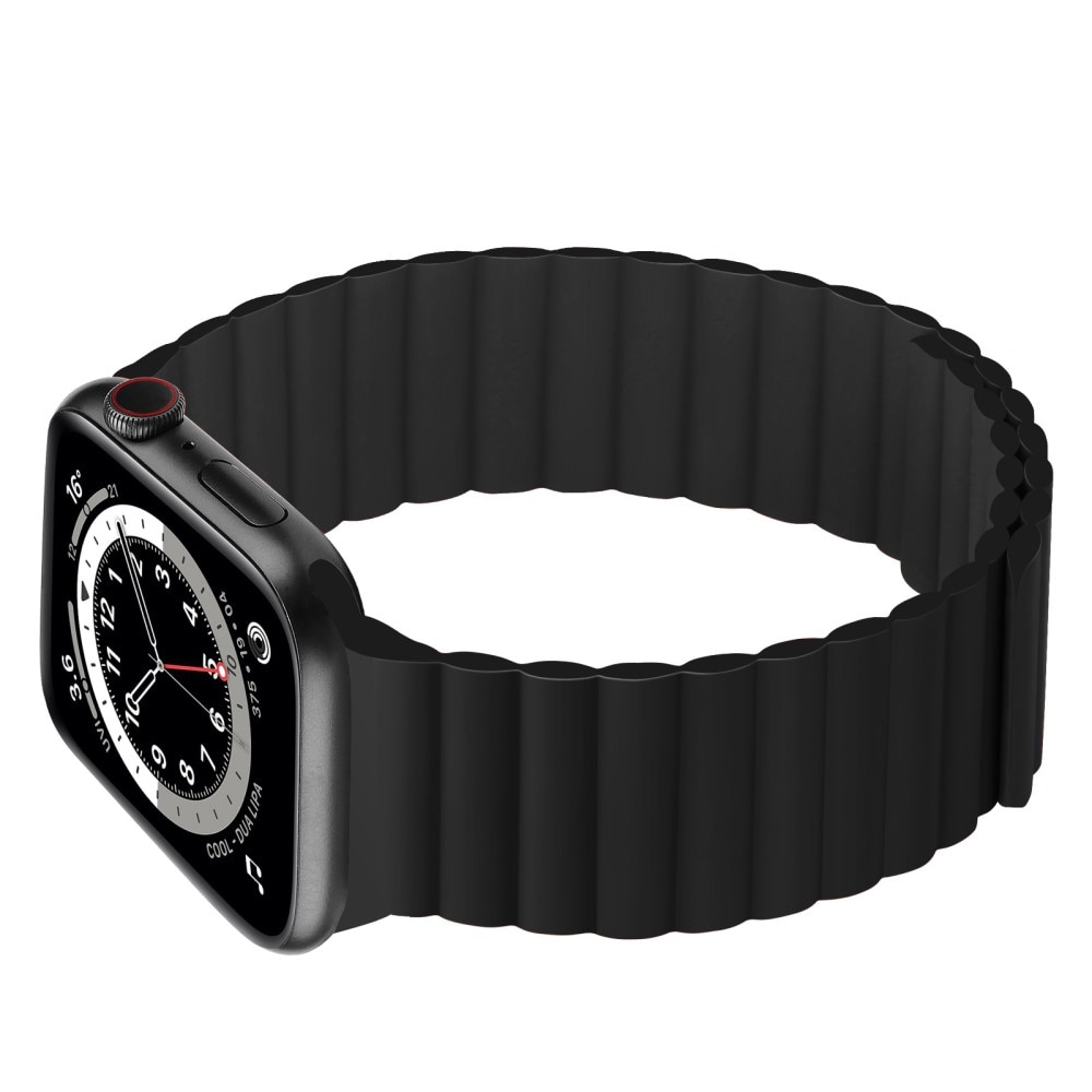 Magnetiskt silikonarmband Apple Watch Ultra 2 49mm svart