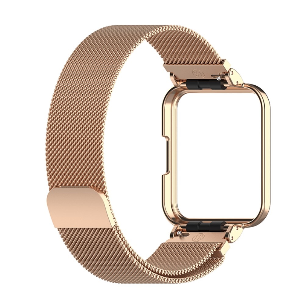 Skal+Armband Milanese Xiaomi Redmi Watch 2 Lite roséguld