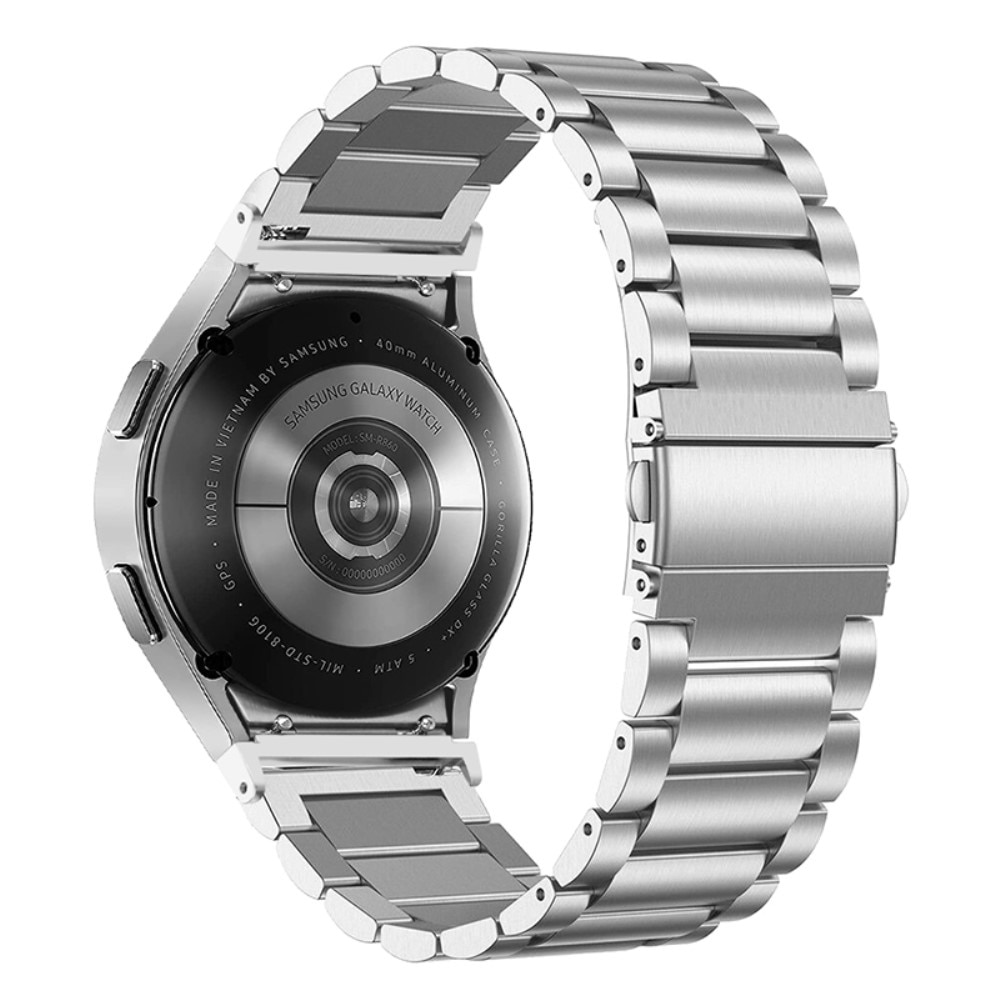 Full Fit Metallarmband Galaxy Watch 4 40/42/44/46 mm silver