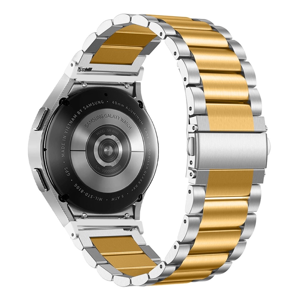 Full Fit Metallarmband Samsung Galaxy Watch 4 40mm silver/guld