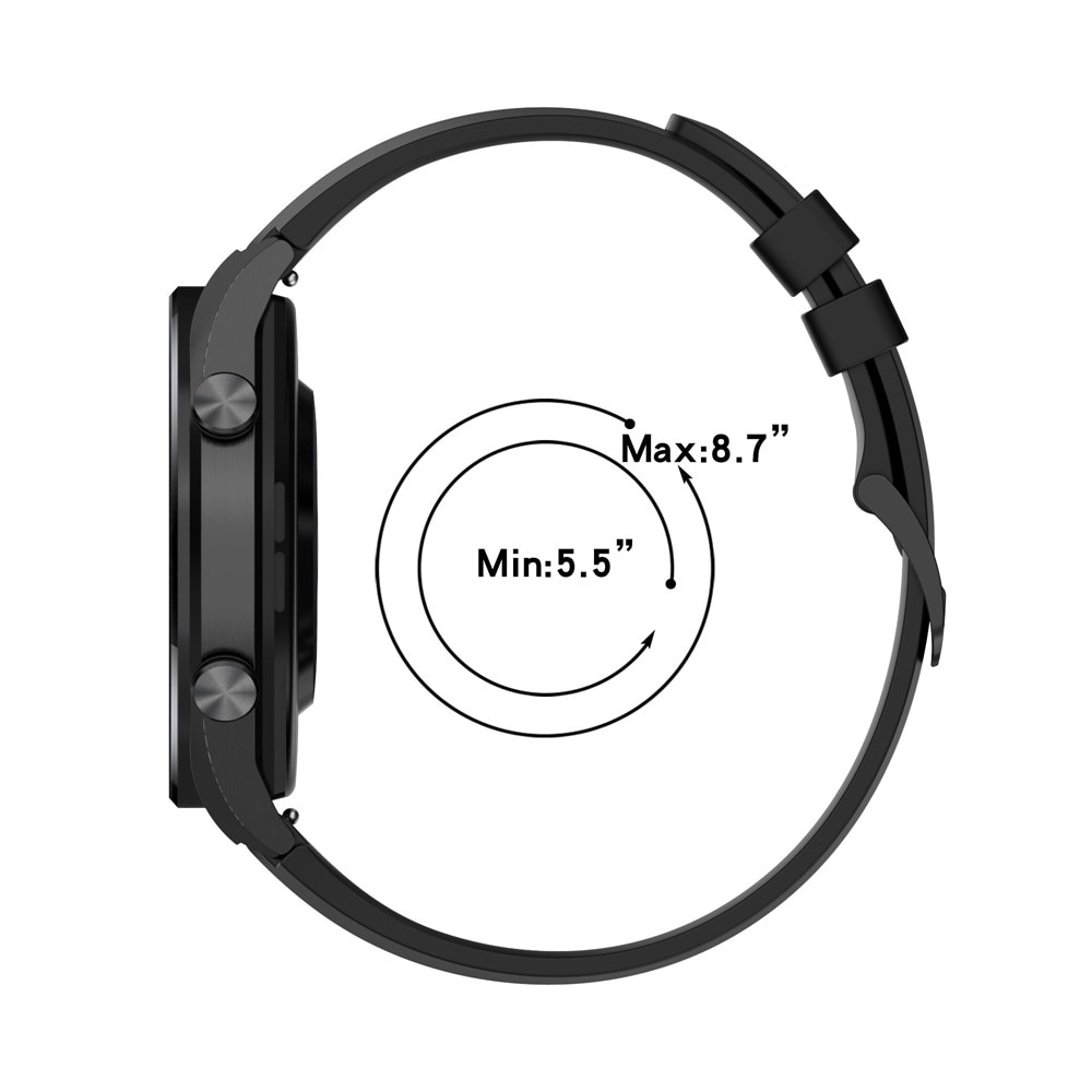 Silikonarmband Xiaomi Watch S1/S1 Active svart