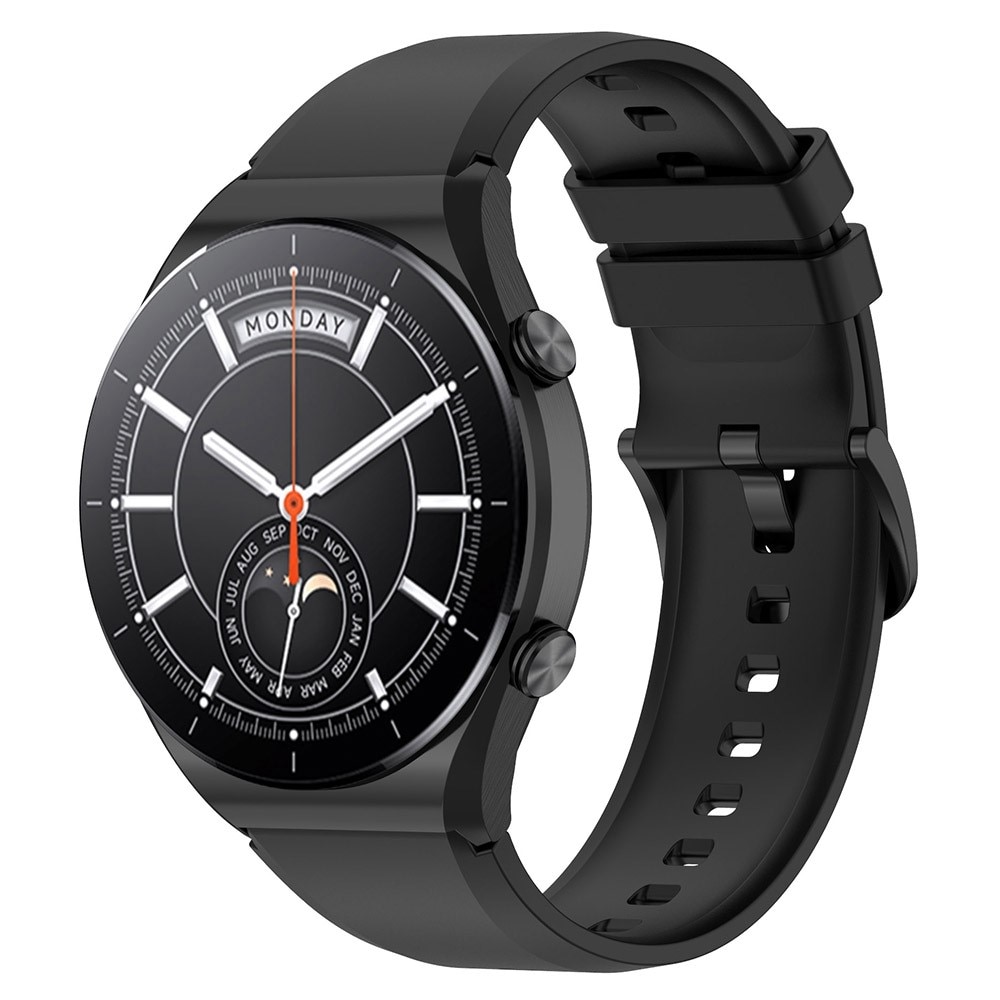 Silikonarmband Xiaomi Watch S1/S1 Active svart