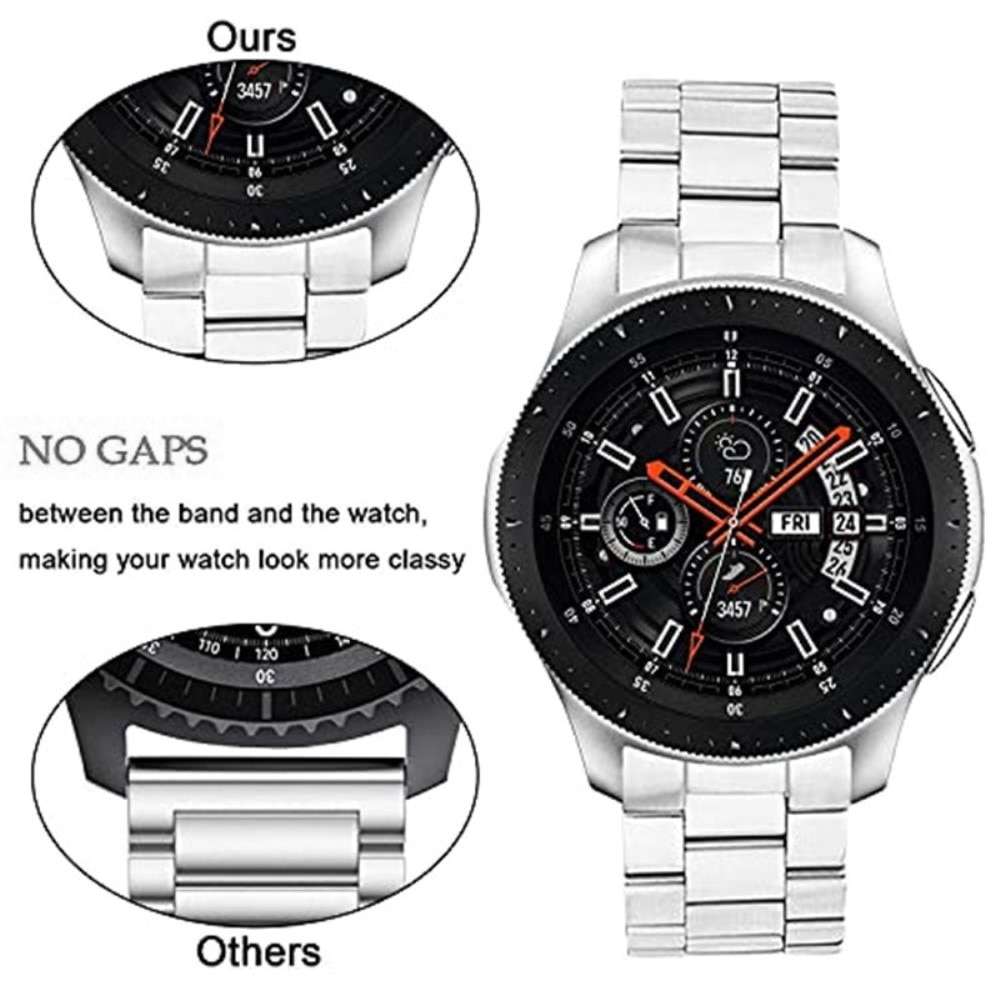 Full Fit Metallarmband Samsung Galaxy Watch 46mm silver