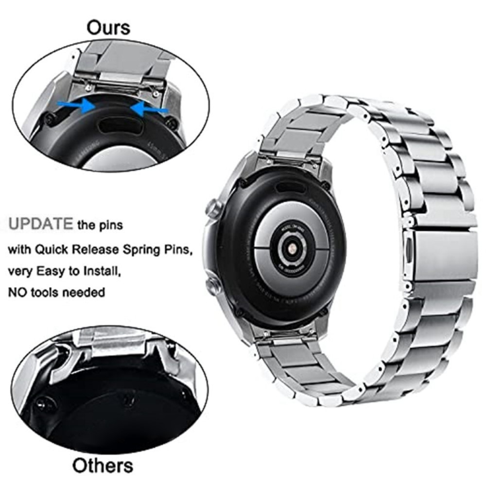 Full Fit Metallarmband Samsung Galaxy Watch 46mm silver