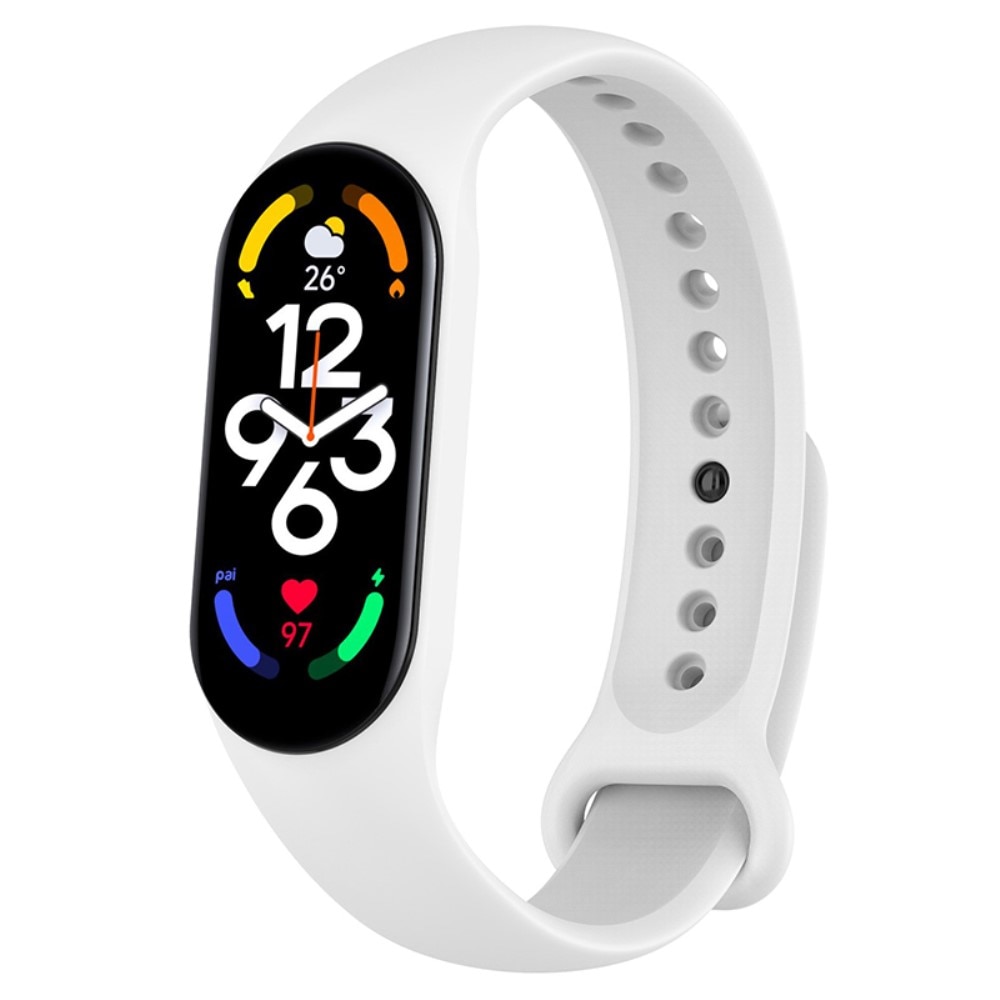 Silikonarmband Xiaomi Mi Band 7 vit