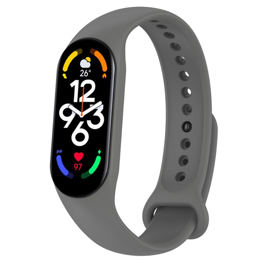 Silikonarmband Xiaomi Mi Band 7 grå