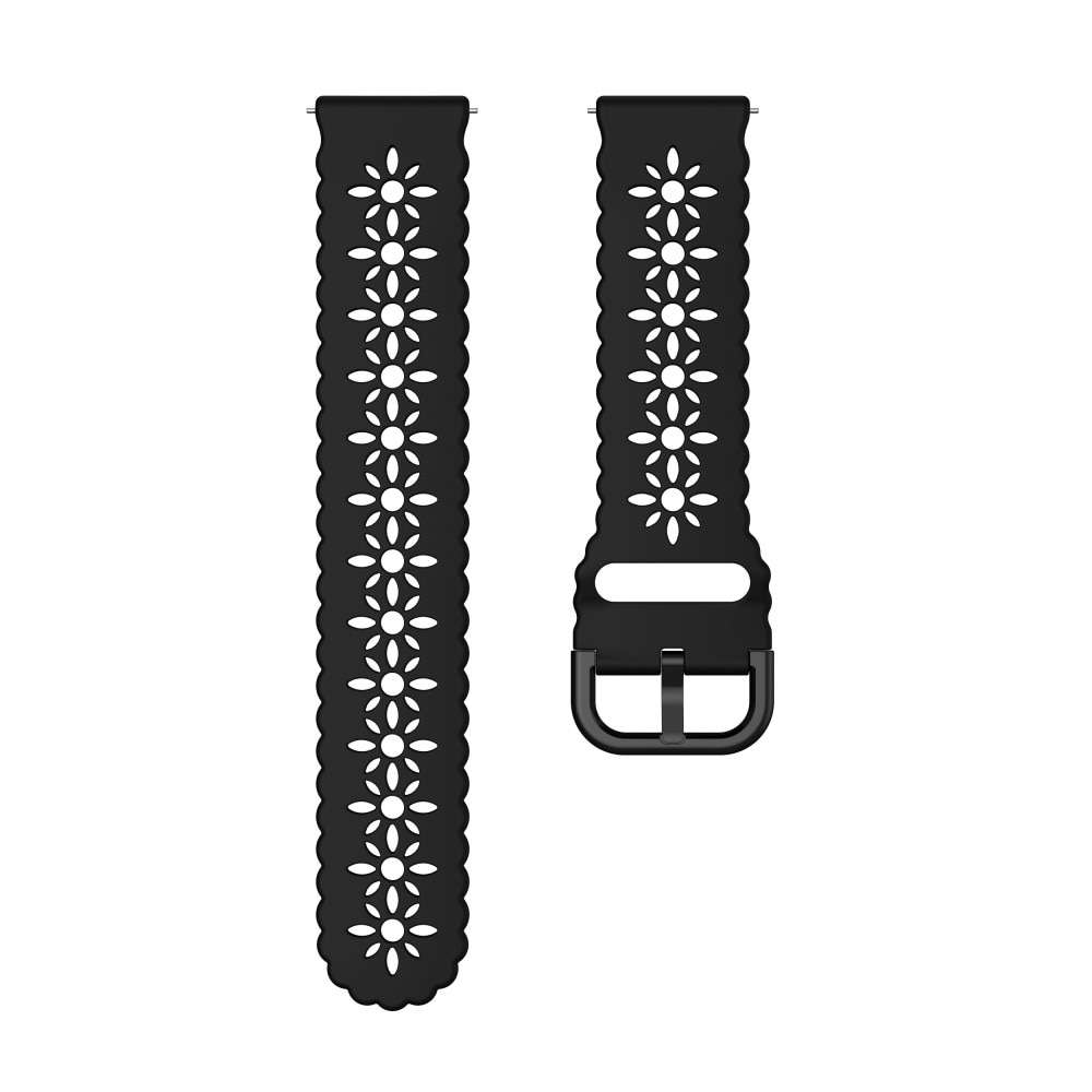 Blossom silikonarmband Samsung Galaxy Watch 4 40/42/44/46 mm svart