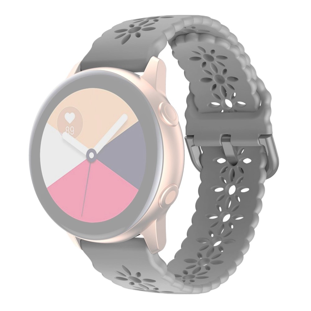 Blossom silikonarmband Samsung Galaxy Watch 4 Classic 42mm grå