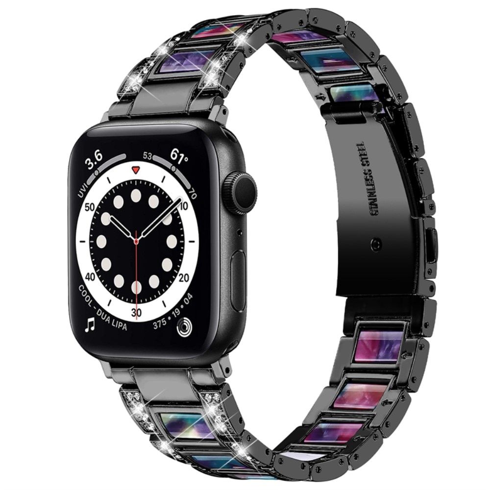 Diamond Bracelet Apple Watch 42mm Black Space