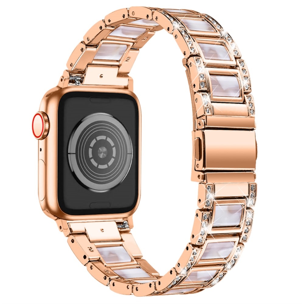 Diamond Bracelet Apple Watch SE 40mm Rosegold Pearl