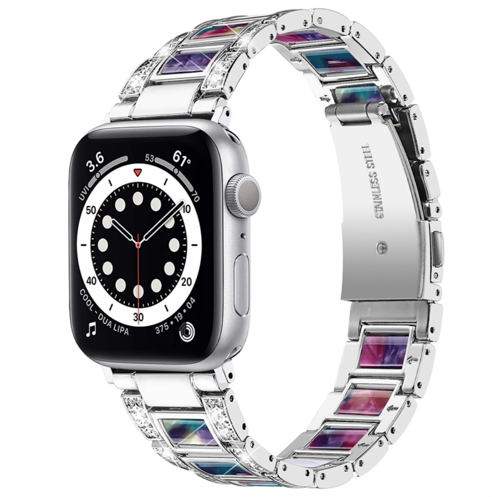 Diamond Bracelet Apple Watch 42mm Silver Space