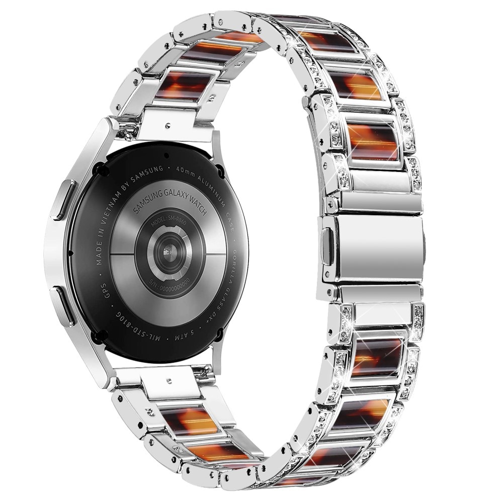Diamond Bracelet Withings Steel HR 40mm Silver Coffee
