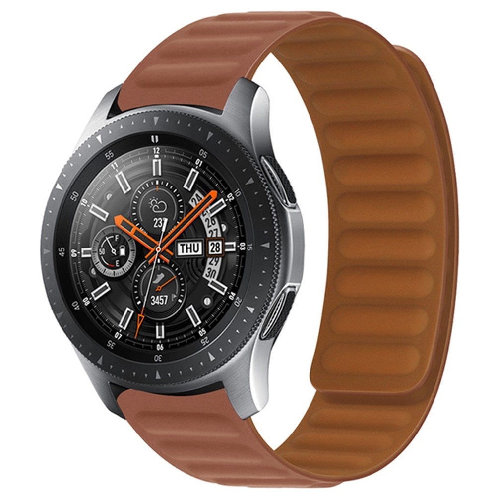 Magnetiskt silikonarmband Samsung Galaxy Watch 4 40/42/44/46mm brun