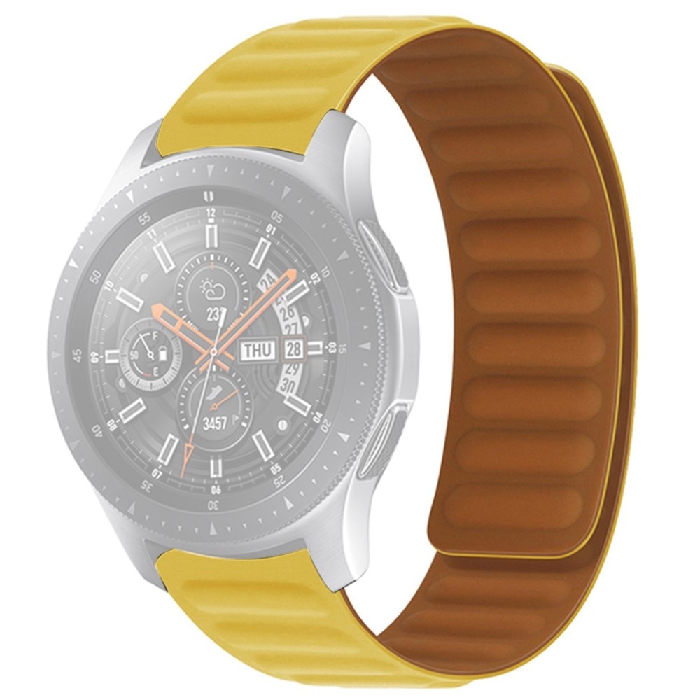 Magnetiskt silikonarmband Hama Fit Watch 4910 gul