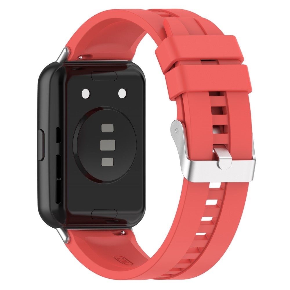 Silikonarmband Huawei Watch Fit 2 röd