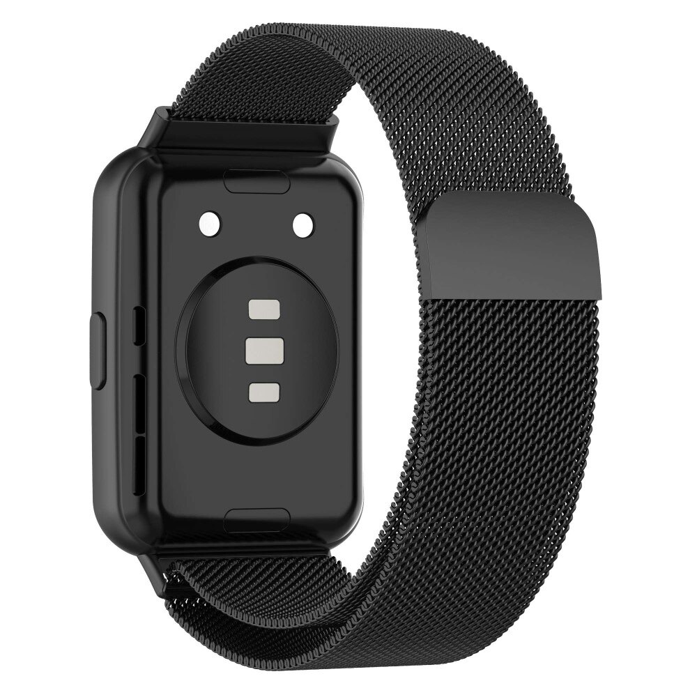 Armband Milanese Huawei Watch Fit 2 Svart