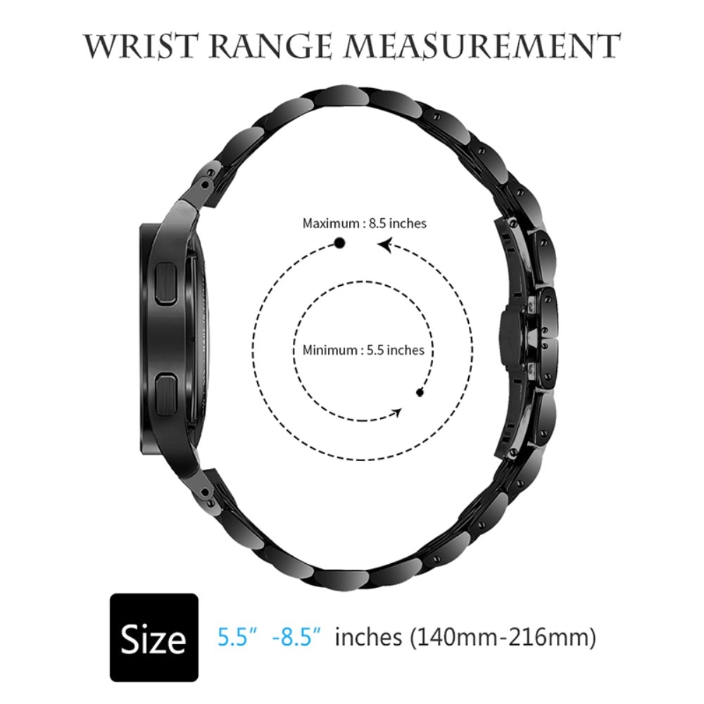 Business Metallarmband Samsung Galaxy Watch 4 Classic 42mm svart