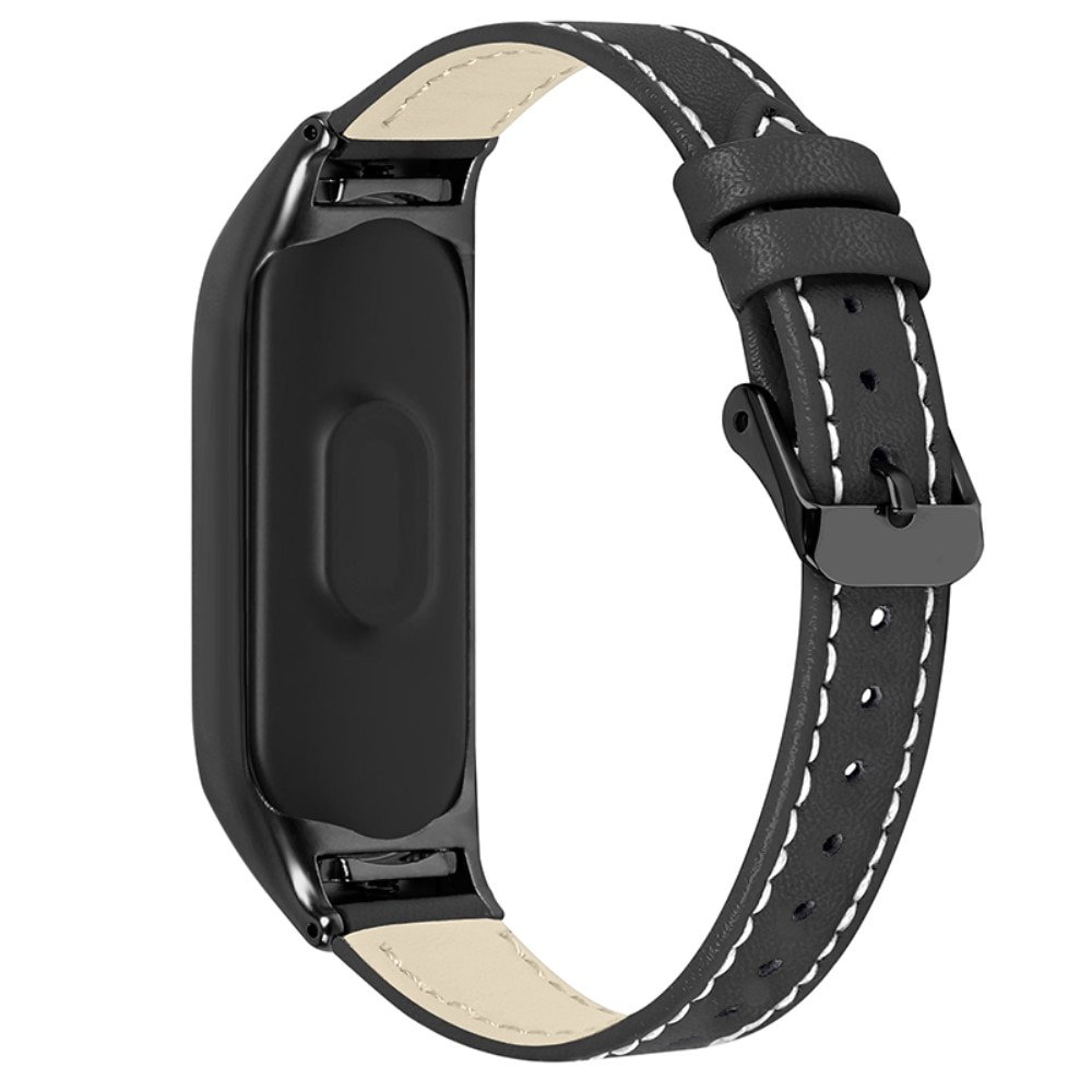 Läderarmband Xiaomi Mi Band 7 svart