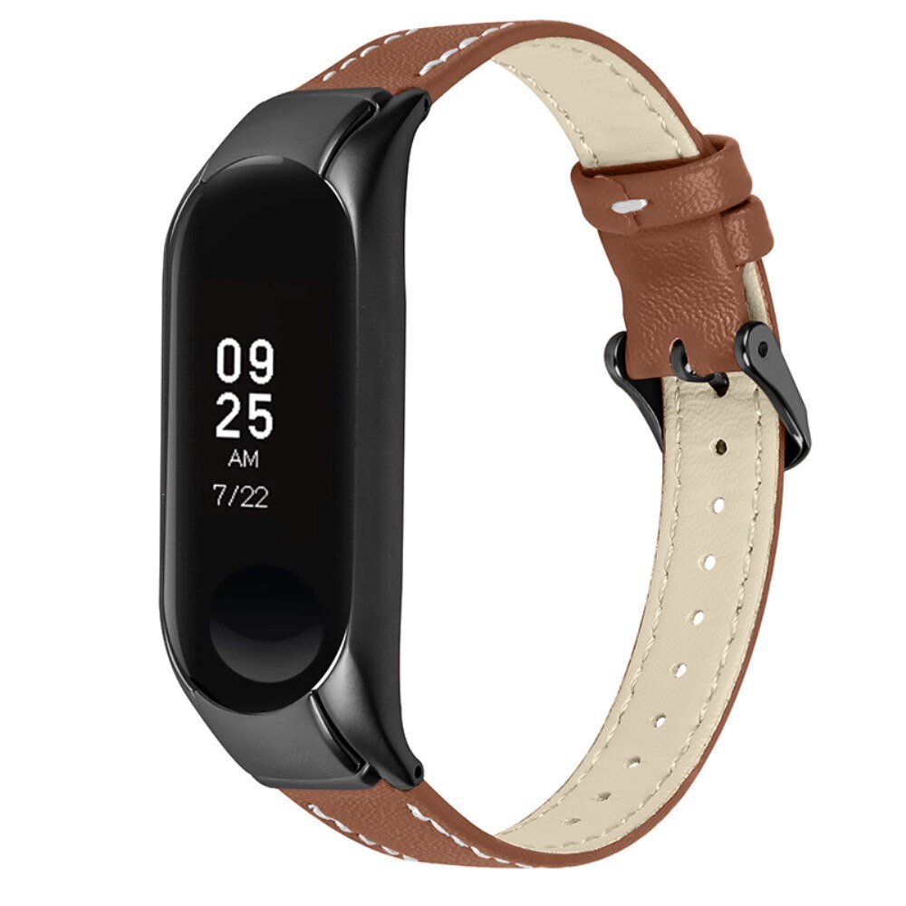 Läderarmband Xiaomi Mi Band 7 brun