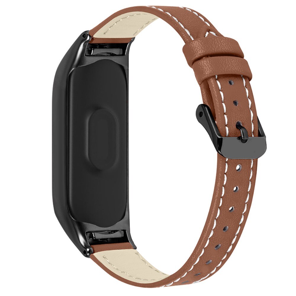 Läderarmband Xiaomi Mi Band 7 brun