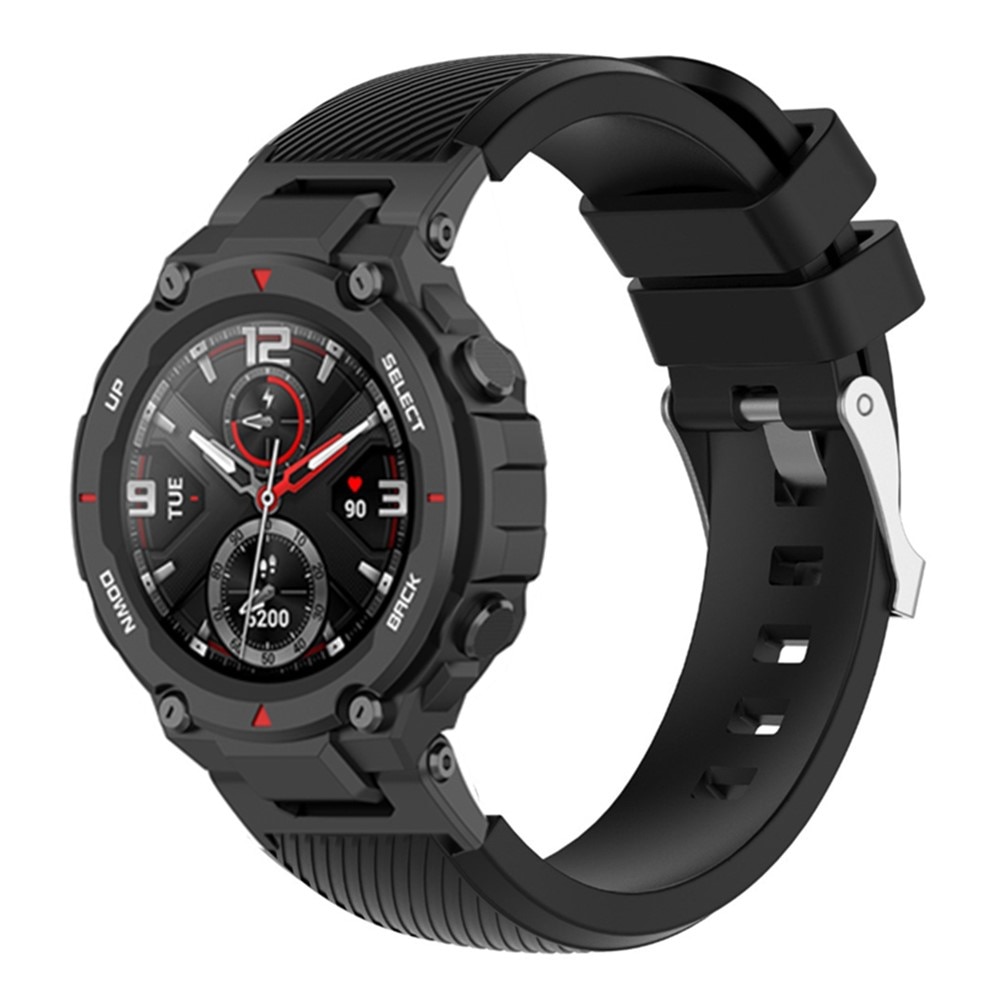 Silikonarmband Amazfit T-Rex/T-Rex Pro svart