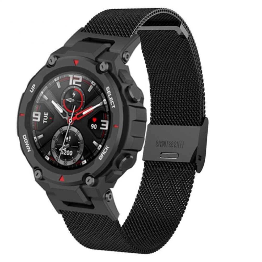 Armband Milanese Amazfit T-Rex/T-Rex Pro svart