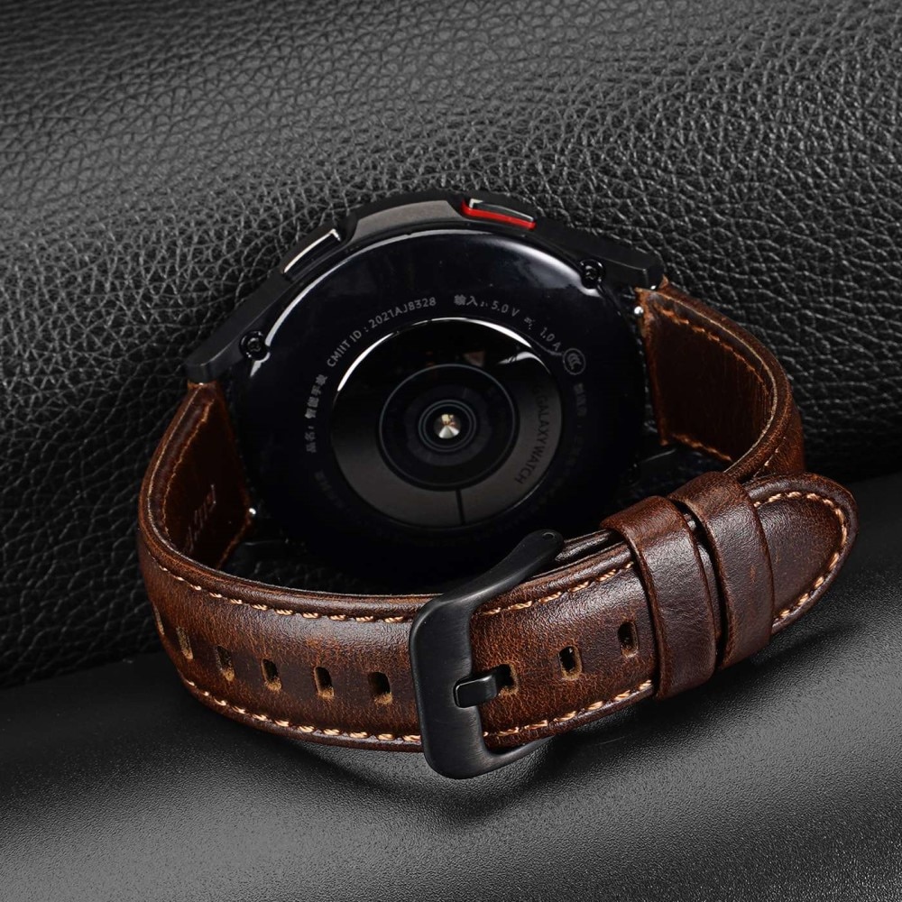 Leather Armband Samsung Galaxy Watch 6 Classic 43mm Brown