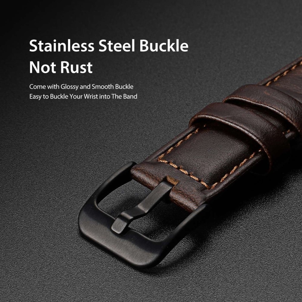 Leather Armband Samsung Galaxy Watch 6 Classic 43mm Brown