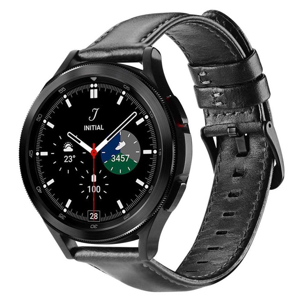 Leather Armband Samsung Galaxy Watch 6 44mm Black