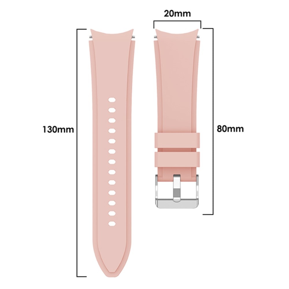 Full Fit Silikonarmband Samsung Galaxy Watch 4 40mm rosa