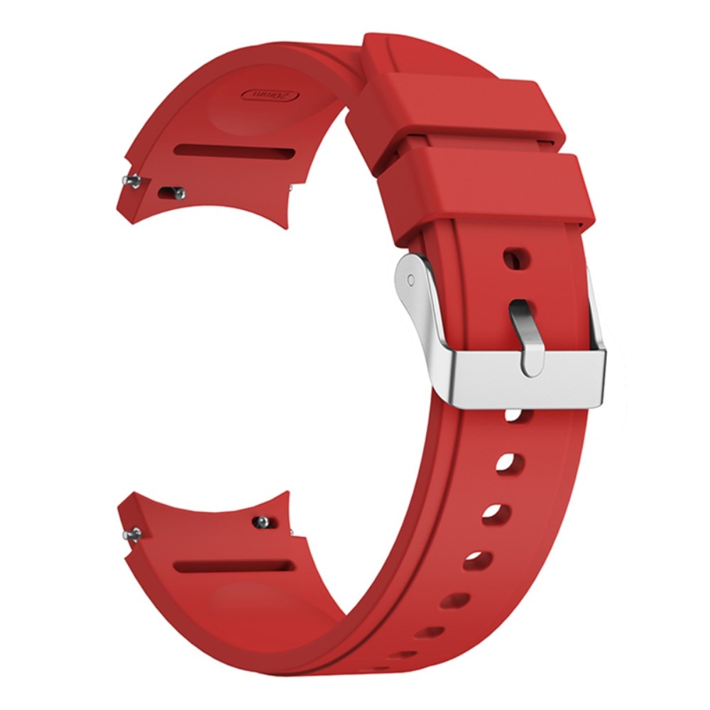 Full Fit Silikonarmband Samsung Galaxy Watch 4 44mm röd