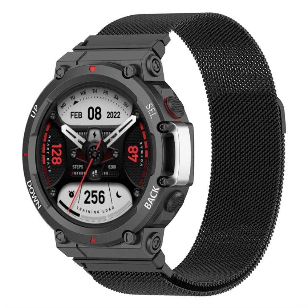 Armband Milanese Amazfit T-Rex 2 svart