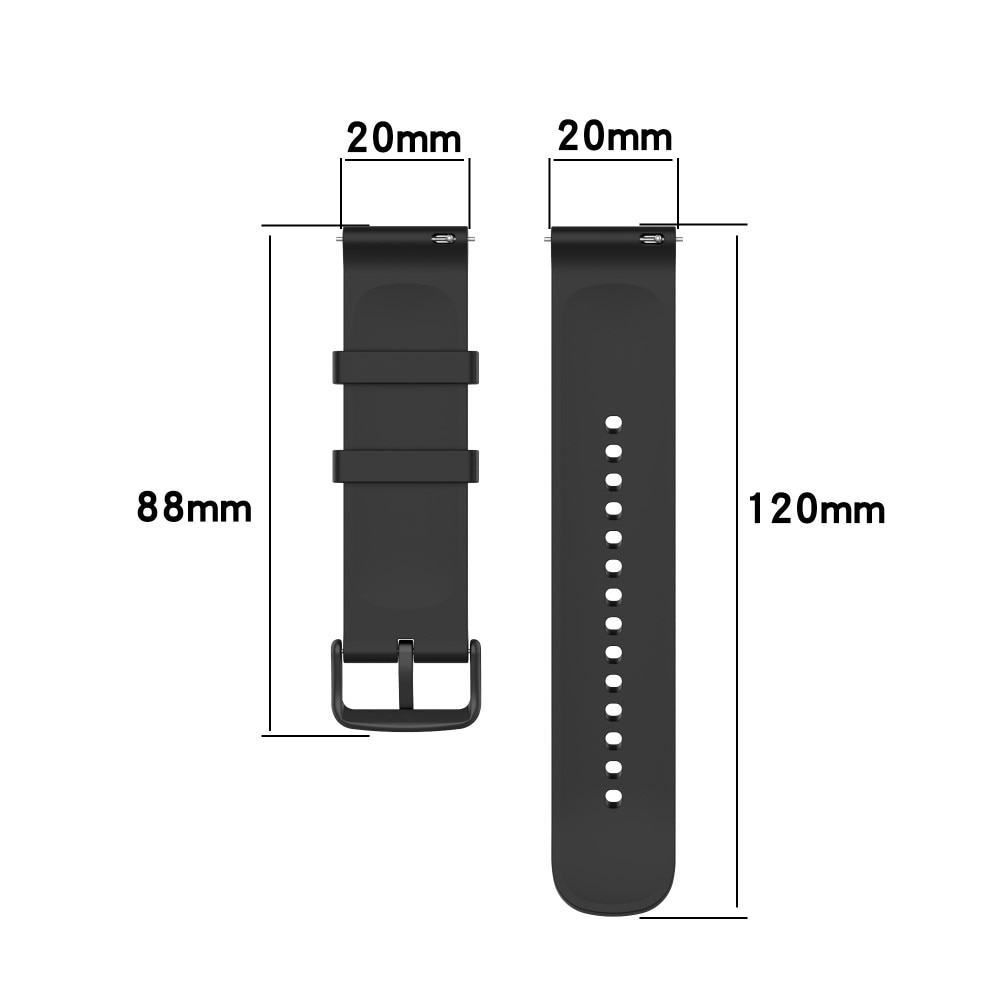 Silikonarmband Garmin Vivomove 3 svart