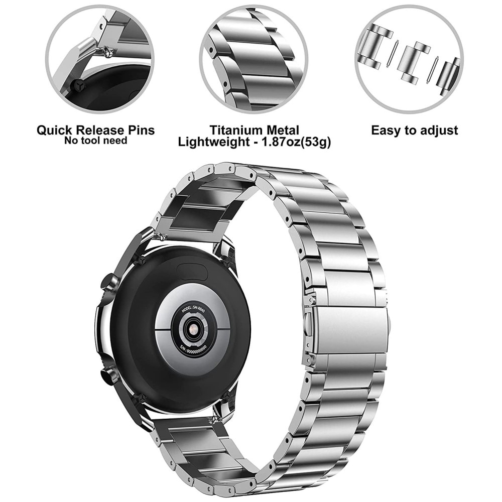 Titanarmband Garmin Vivomove Style silver