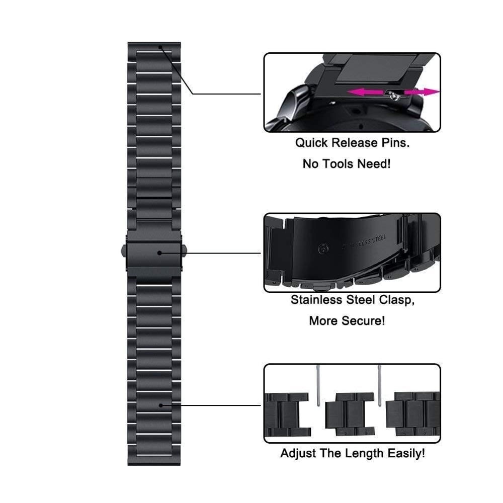 Titanarmband Universal 18mm svart