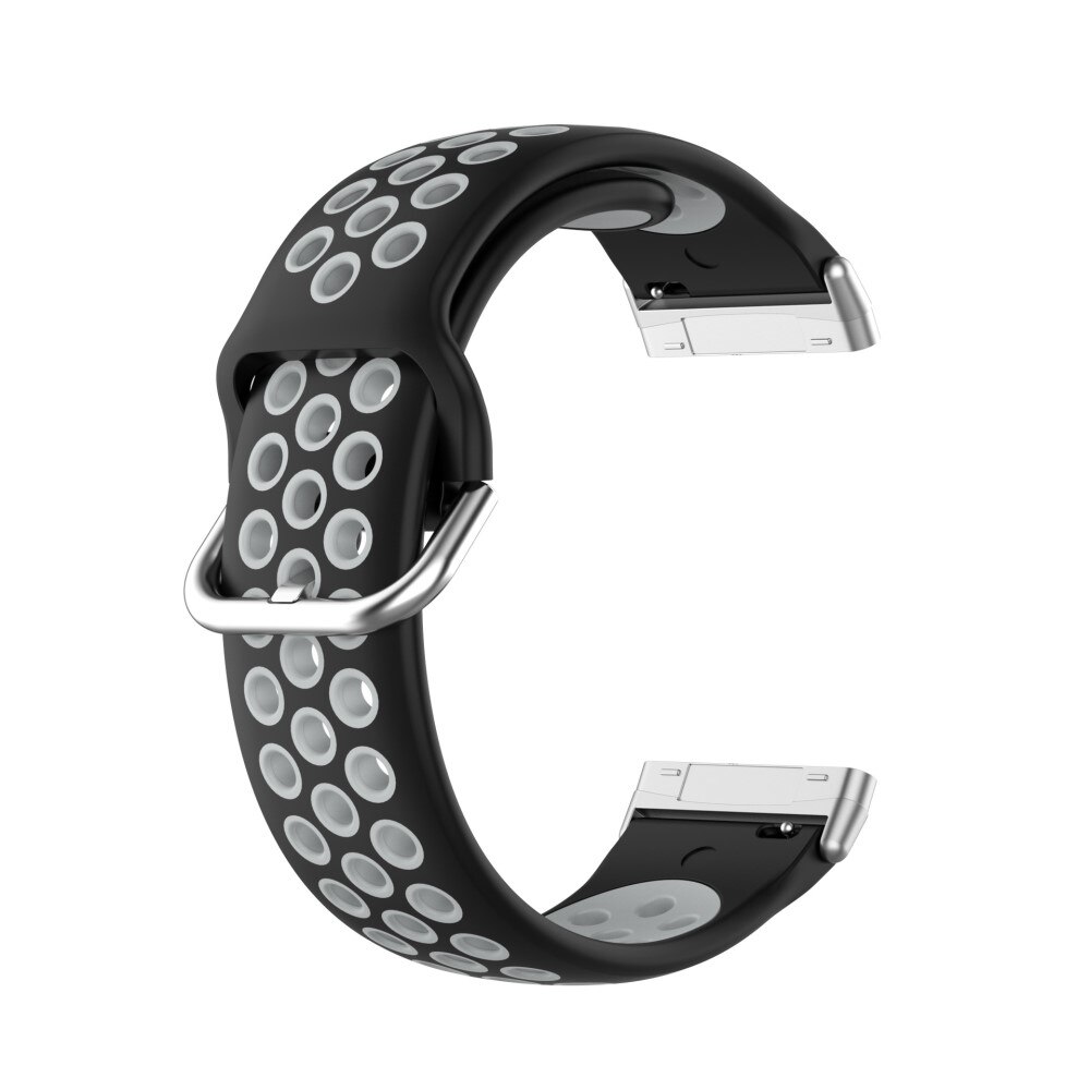 Silikonarmband Fitbit Sense/Sense 2 Svart