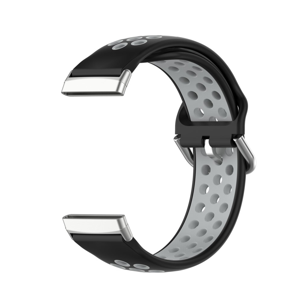 Silikonarmband Sport Fitbit Versa 4 svart