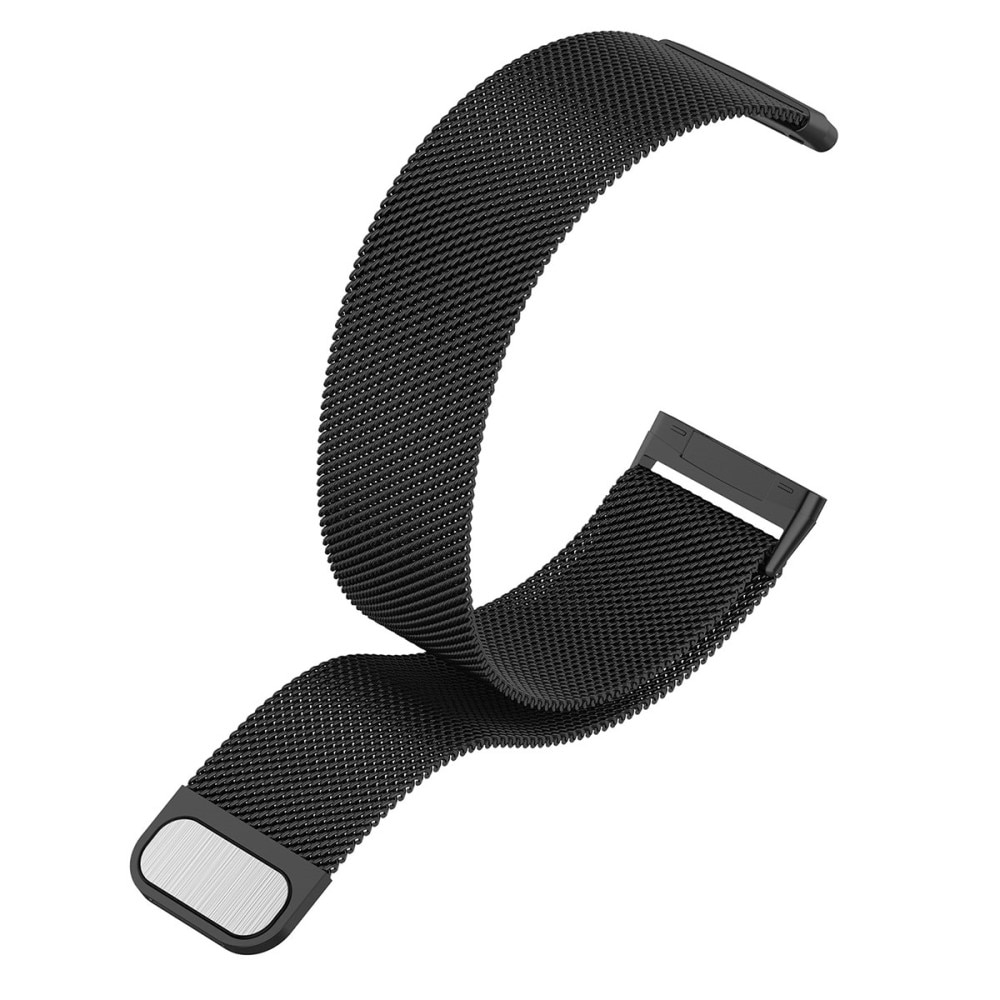 Armband Milanese Fitbit Versa 3/Sense Svart