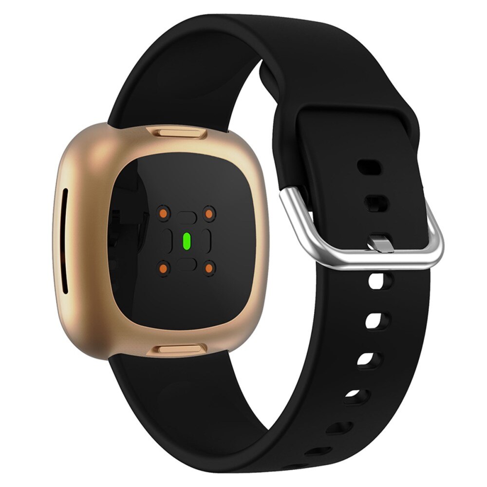 Silikonarmband Fitbit Versa 4 svart