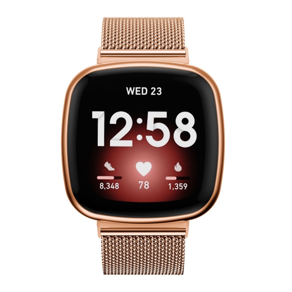 Mesh Bracelet Fitbit Versa 3/Sense Roséguld