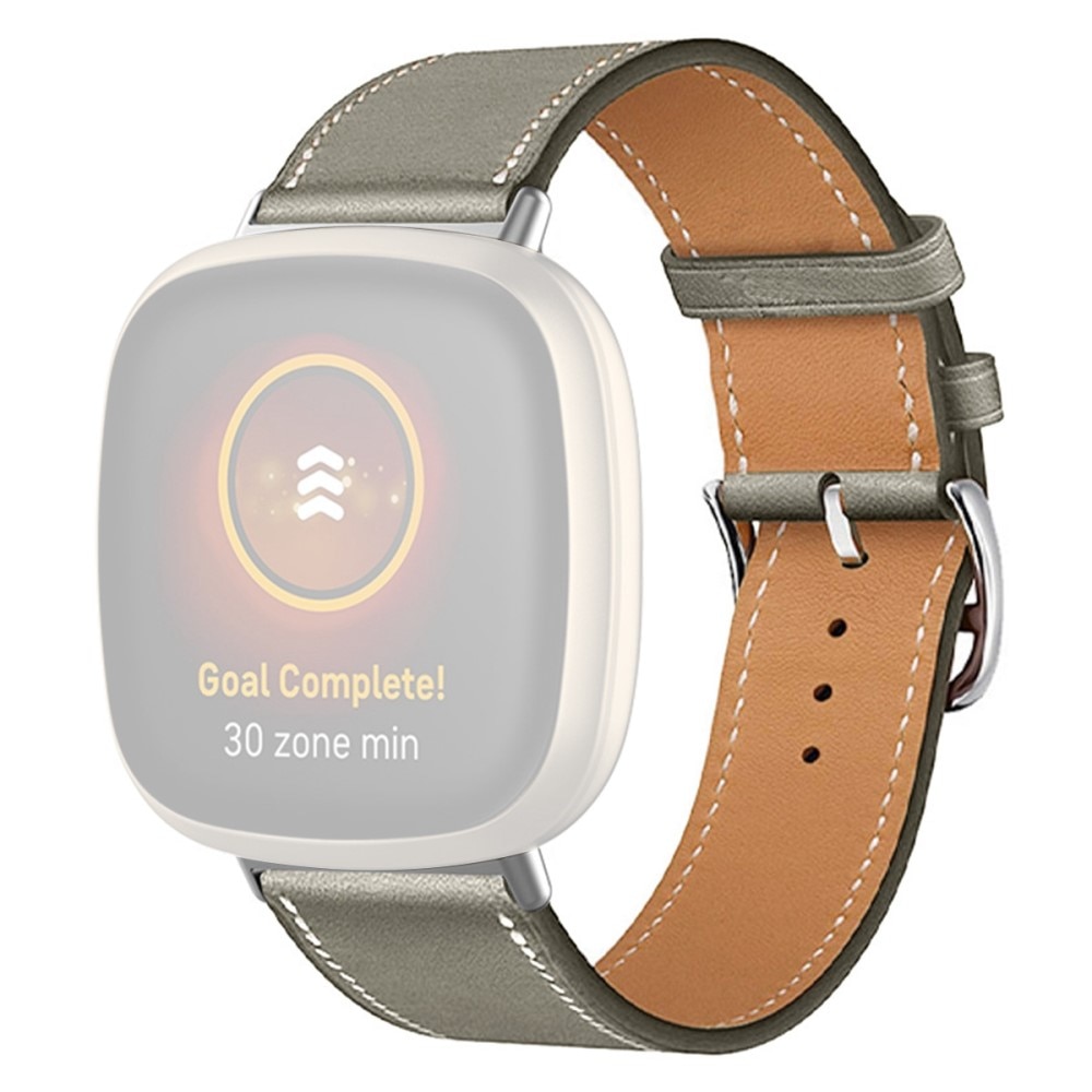 Läderarmband Fitbit Versa 4 Grå