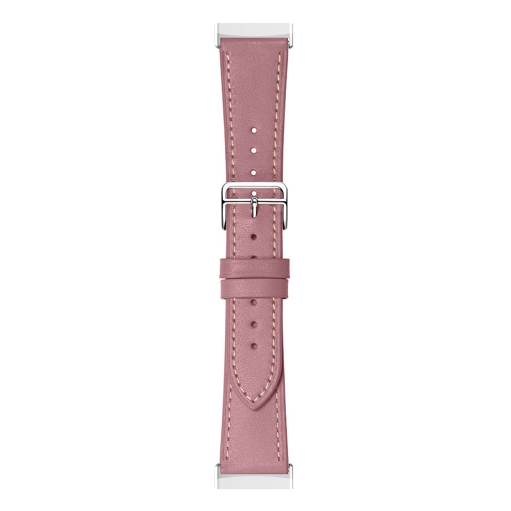 Läderarmband Fitbit Versa 4 rosa