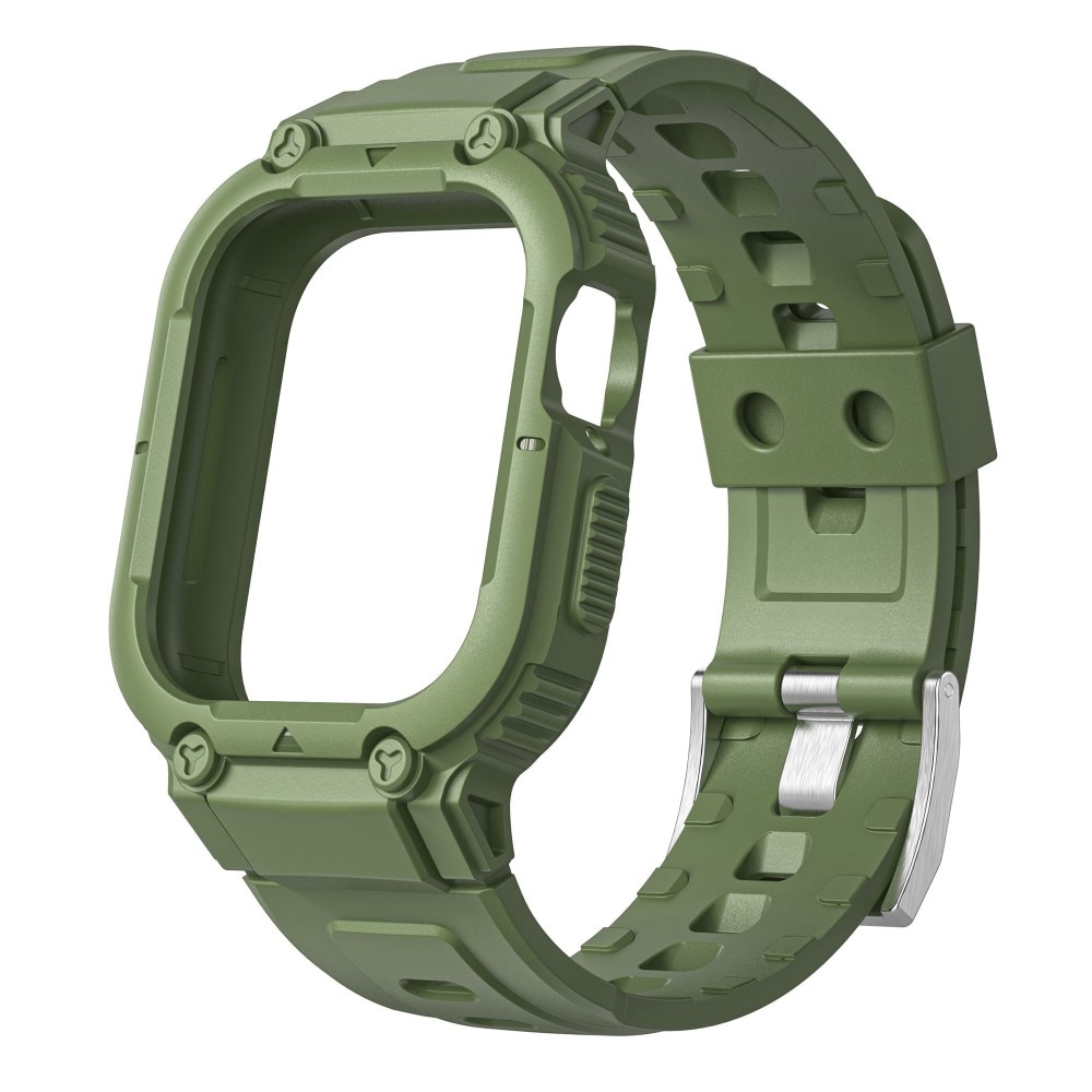 Apple Watch Ultra 2 49mm Adventure Skal + Armband grön